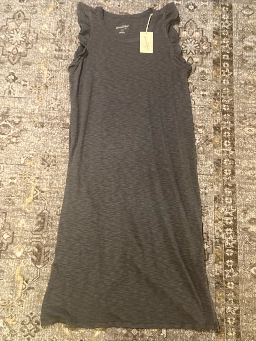NEW Universal Thread Women’s Charcoal Gray Casual Sleeveless Midi Dress - Size L